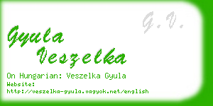 gyula veszelka business card